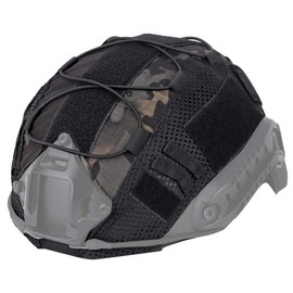 Helmet Cover, Tactical Cloth Cover for BJ/PJ/MH Airsoft Paintball Fast Bump Helmet- Enhanced Protection for Helmets in Size M/L