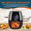 Elite Gourmet EAF5317D Digital 5.3Qt Hot Air Fryer 7 Menu