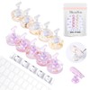 MelodySusie Nail Stand for Press Ons, Round Shell Shape Magnetic