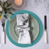 Lake Blue Round Placemats Set of 4 Braided Placemats Plastic