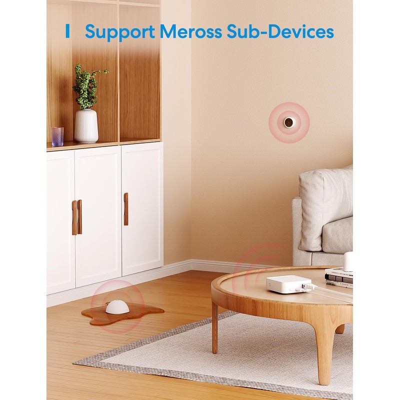 Meross MSH450 Smart Matter Hub with 110dB Alarm, Smart Home