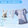 24Pcs Clear Plastic Pleated Paper Blinds Clips, Temporary Window Blinds