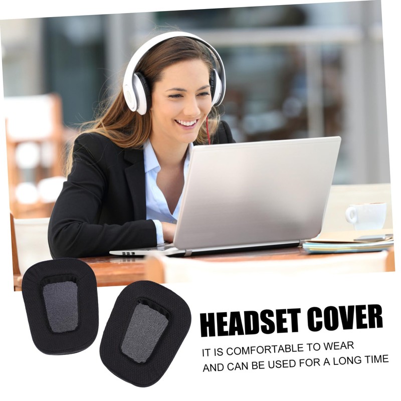 CAXUSD 2pcs Mesh Ear Pads Replacement Compatible Headsets and Comfortable