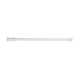 1pcs Telescopic Spring Tension Rod Extendable Curtain Rod Tension Rods,30-50cm Extendable Hanging Bar for Bathroom Wardrobe Light Weight Nets & Voiles Wardrobe Closet Clothes(White)