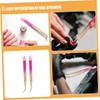Healeved 2pcs Manicure Tools Tweezers Tool Eyeshadow Travel Tweezers Japanese