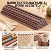 24 Pcs Wooden Dowels for Crafts, 10 mm Walnut Wooden