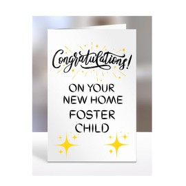 Congratulations on your new home Foster Child Card, New House, Gifts for Men, Women, Presents for Man, Woman or Person, Greetings Card, A5-125_87
