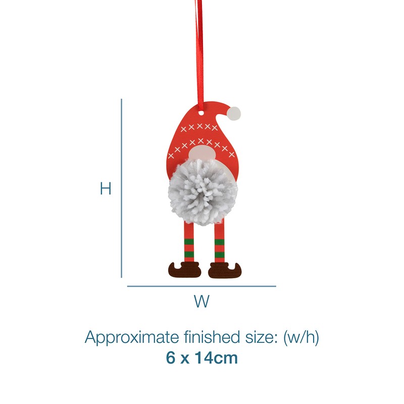 Trimits Pom Pom Decoration Kits, 14 x 6cm, Gonk