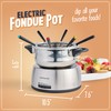 Nostalgia 6-Cup Electric Fondue Pot Set for Cheese & Chocolate