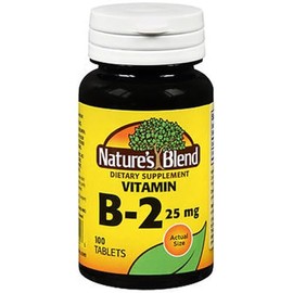 Nature's Blend Vitamin B-2 25 mg 100 Tablets