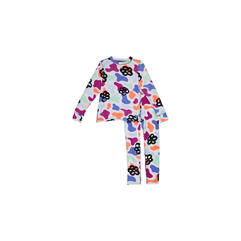Burton Kids Fleece Base Layer Set, Flora Mirage, X-Large