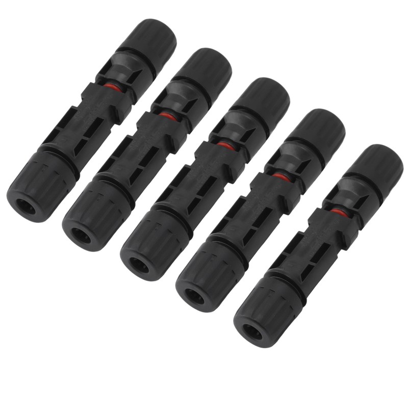 10 Sets Solar Panel Cable Connectors Waterproof Dustproof UV Resistant