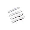 eLoveQ Polished Chrome 4 Door Plated Handle Covers Compatible with