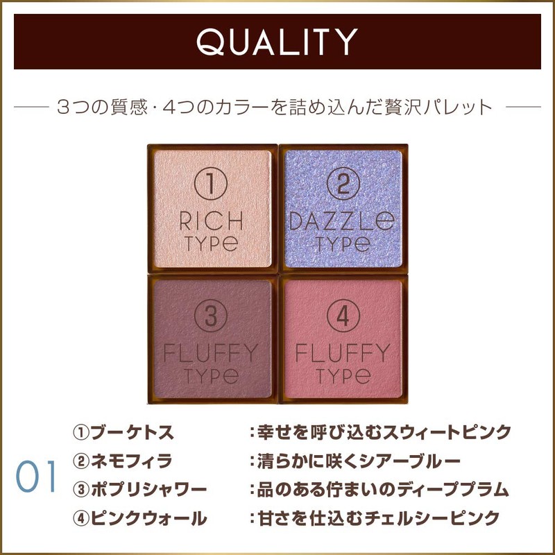 Excel Eye Planner 01 Eyeshadow, Color: 01 Bloom Road, 0.17