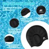 2 Pack Kids Swim Caps for Boys Girls, Durable Silicone