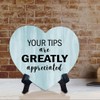 Signs ByLITA Heart Your Tips Are Greatly Appreciated, Wood Color,