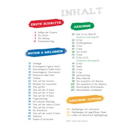 Spielend Gitarre Lernen für Kinder (3. Aufl.) Melodiespiel & Akkorde - inkl. 106 Lern-Videos