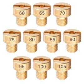 Jetsetmoto Main Jet 10 Size Set #60#65#70#75#80#85#90#95#100#105 Mikuni Round/Large (8X9)