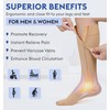 KEKING® Zipper Compression Socks for Men Women, Closed Toe, 20-30mmHg