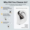 AI Translator Earbuds Real-Time, Open Ear Bluetooth Translating Headphones，Translator Ear