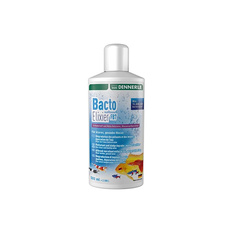 Dennerle Bacto Elixier FB7, Wasseraufbereiter für gesundes und klares Wasser,
