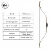 PMZ Archery Bow 51-Inch Lightweight, 20-50 Pounds for Horseback Archery,