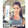 WRELS - Botella de agua plegable suave para exteriores, plegable,