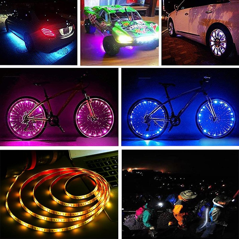 lawnko LED Strip with 24 Keys Remote Control, 2m Battery