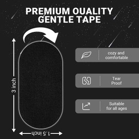 30 Pcs Premium Strip Tapes Hypoallergenic Painless Removal Tape, Strong Adhesive Tape Multi-Functional Suitable for Sleeping, Books, Bowling, Heel