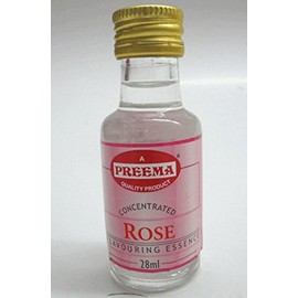 Rose Food Flavouring Essence Preema 28ml Bottle