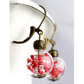 Real Flower Earrings Summer Joy III - Natural Jewellery - Hanging Earrings Approx. 3.5 cm