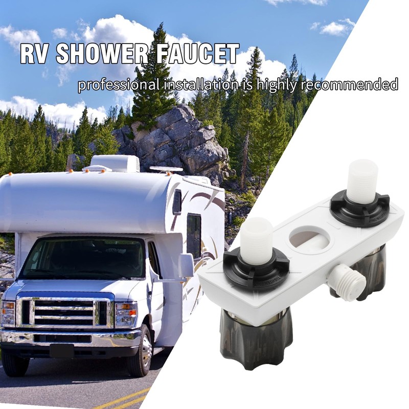 EATAKWARD 4" RV Camper Shower Faucet Valve Diverter Replacement with