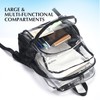 BORMELUN Clear Backpack Transparent Bookbag See-Through Stadium Concert approved Men