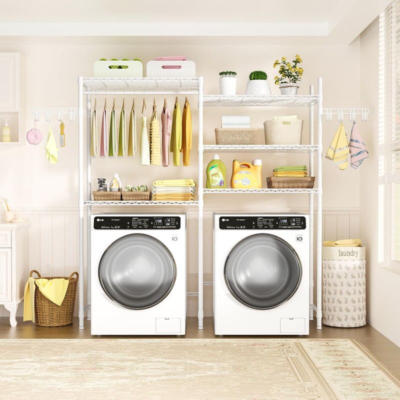Ulif U5 Over the Washer and Dryer Storage Shelf, Laundry