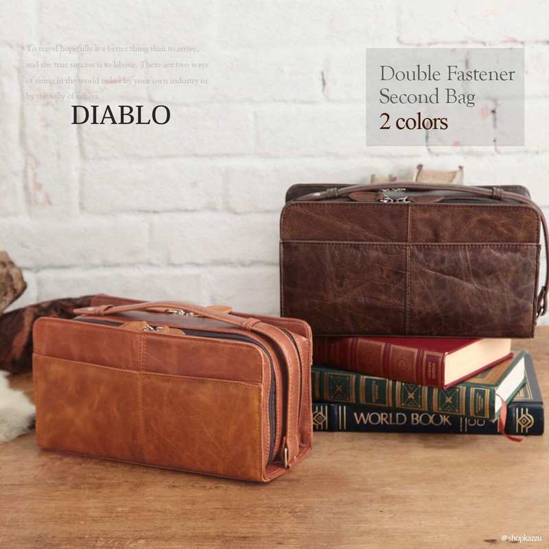 Diablo KA-2504 Men's Genuine Leather Handbag, 2nd Bag, Brand, KA-2504