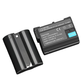 JYJZPB 2 Pack EN-EL15B EN-EL15C Batteries and Charger Case for Nikon D7500, D750, Z6, Z6 ii, Z7, Z7ii, Z8, D500, D600, D610, D810, D800, D800E, D710E, D850, D7000, D7100, D7200 Cameras - Quantity: 2 Pack EN-EL15 batteries