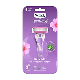 Schick Quattro Desechable Piel Delicada, 2 Rastrillos