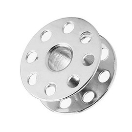 Garosa 100pcs Metal Sewing Bobbins Universal Industrial Sewing Machine Bobbins Presser Feet Sewing Kit(#1)