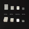 100pcs Quarter Watercolor Pans, 1ml White Plastic Empty Paint Pans