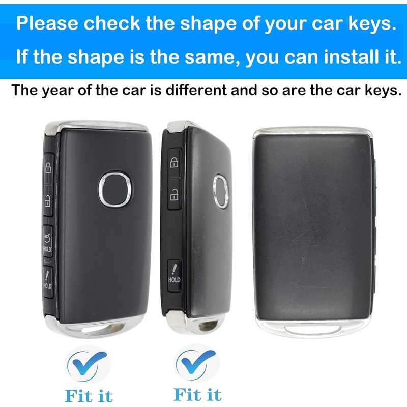Kirsnda Mazda Key Fob Cover, Texture Case with Metal Keychain,