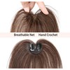 Meiverah Middle Part Clip in human hair Toupee Hand Made