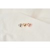 Gold&Deer 14K Goldfield Heart Chubby Earrings Rose Gold / 골드앤디어