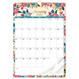 2026 Calendar - Wall Calendar 2026, 12 Monthly Calendar from Jan. 2026 - Dec. 2026, 12" x 17", Wall Calendar With Twin-Wire Binding