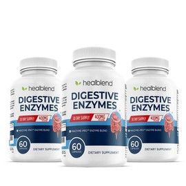 healblend Digestive Health Enzyme Blend Supplement: Advanced Enzyme with Probiotics - 60 Capsules (3)
