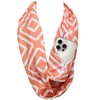 Pop Fashion Shop Women's Infinity Scarf with Zipper Pocket, Geometric