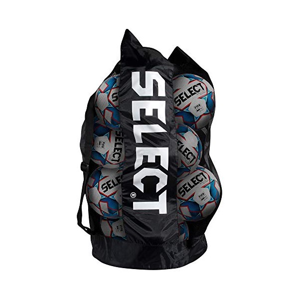 SELECT Duffle Ball Bag(Holds 12 size 5 soccer balls), Black
