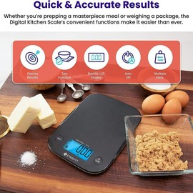 Etekcity Weight Scale Kitchen Food Diet Digital Lcd Balance Gram Oz 5000g x 0.1g MiniSize