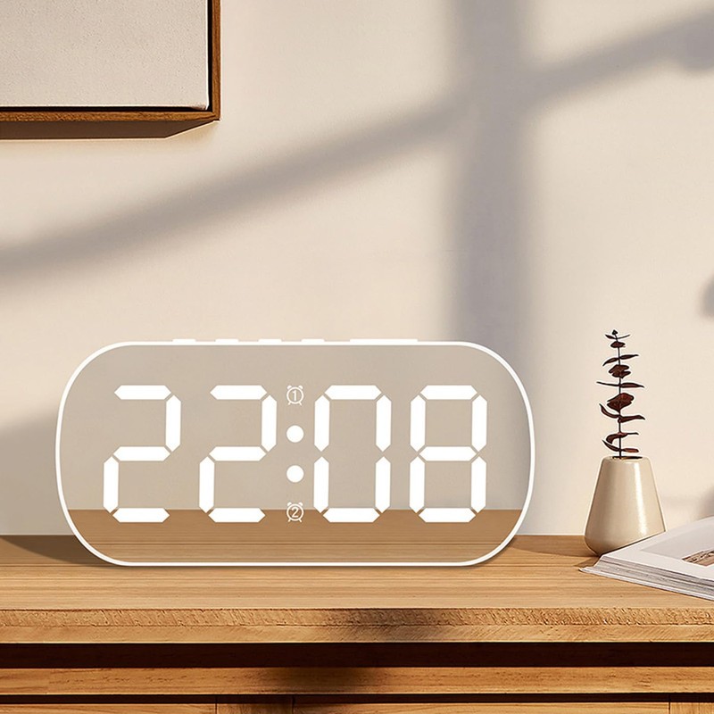 Lancoon Digital Small Alarm Clock with Temperature Date Night Mode