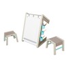 2-in-1 Easel and Table, Children and Kids Activity Art Studio