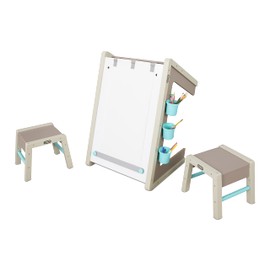 2-in-1 Easel and Table, Children and Kids Activity Art Studio for Boys, Girls Ages 3-8 Year